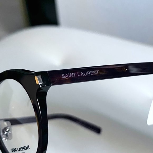 Saint Laurent SL140 Slim Round Frame Eyeglasses - Picture 8 of 10